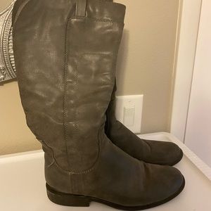 Grey Riding Style Boots